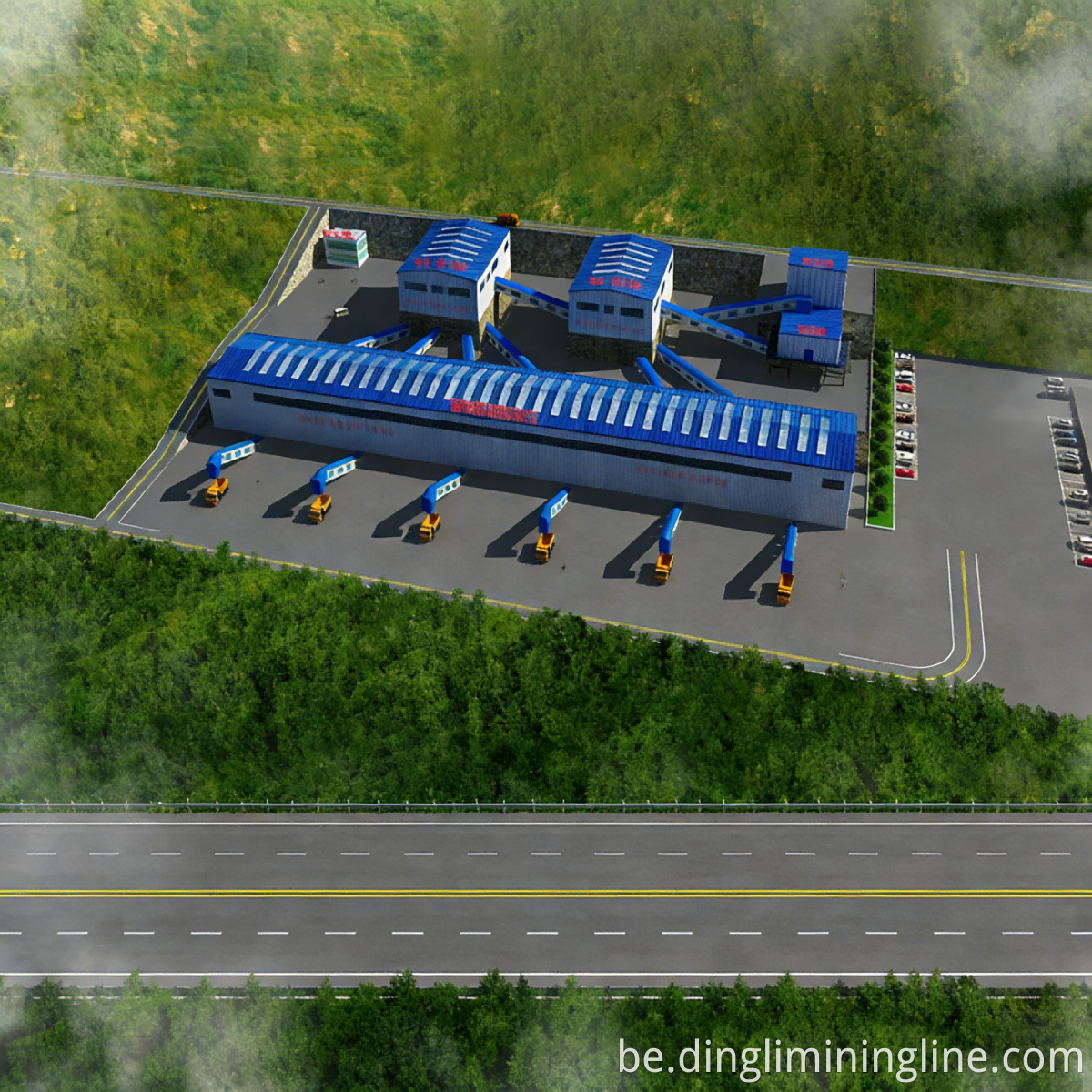 Звышмоцная лінія каменных агрэгатаў Heavy-Duty Stone Aggregate Line